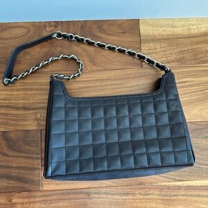 Liz Claiborne Black Quilted Y2K Shoulder Bag